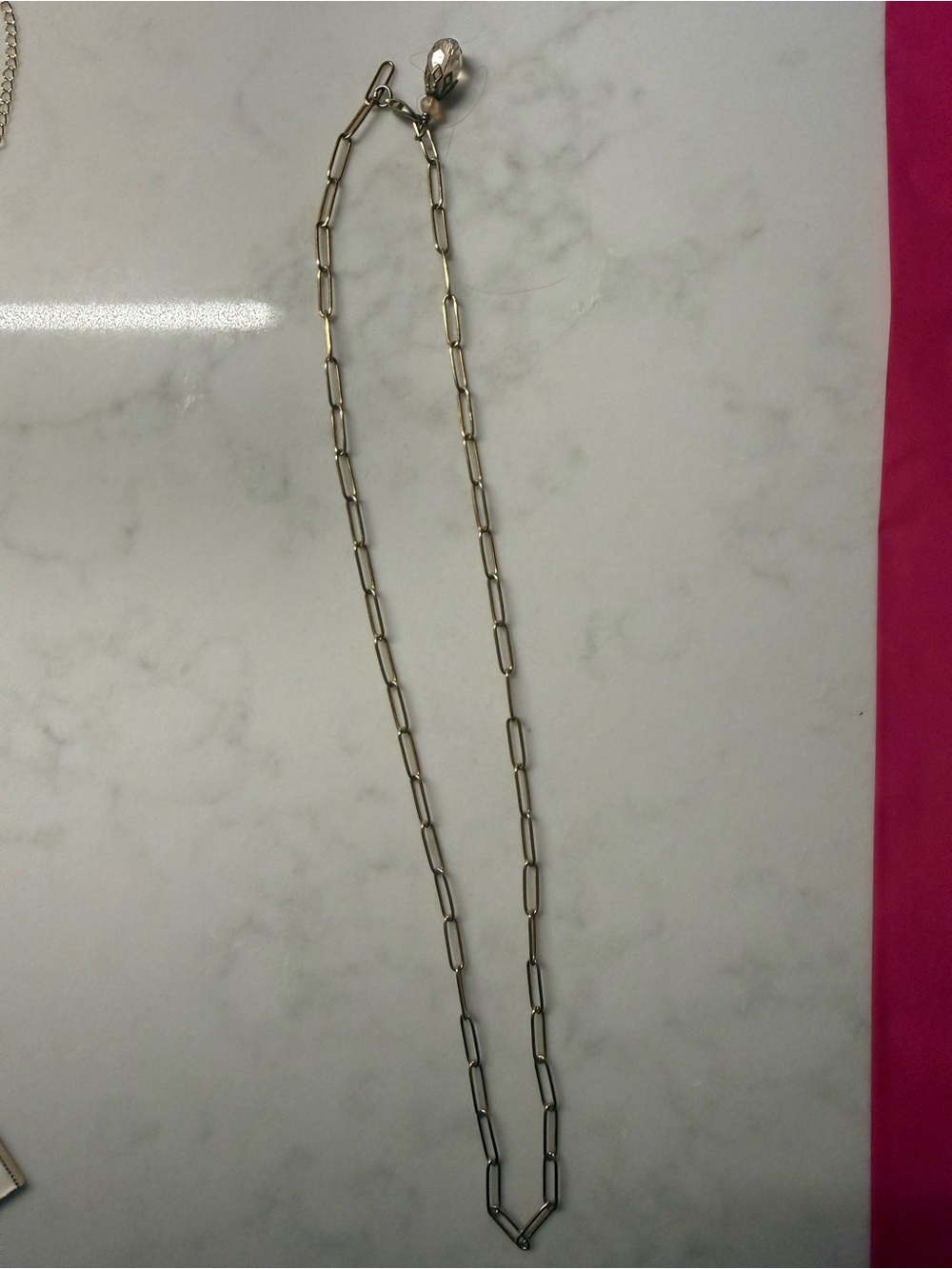 BOUTIQUE - Gold-Tone Paperclip Chain Necklace - Women's Jewelry